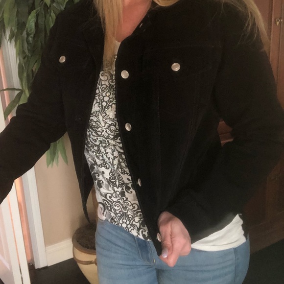 DCC black suede small jacket size small - Picture 6 of 7